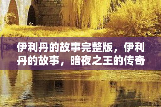 伊利丹的故事完整版，伊利丹的故事，暗夜之王的传奇