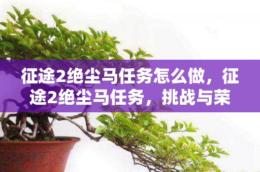 征途2绝尘马任务怎么做，征途2绝尘马任务，挑战与荣耀的征途