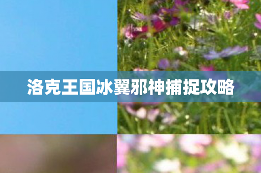 洛克王国冰翼邪神捕捉攻略