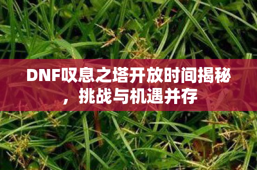 DNF叹息之塔开放时间揭秘，挑战与机遇并存