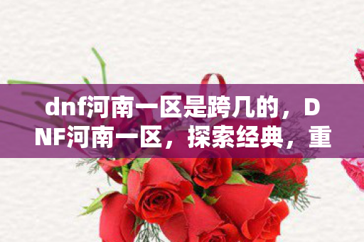 dnf河南一区是跨几的，DNF河南一区，探索经典，重温热血战斗