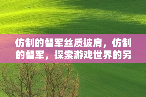 仿制的督军丝质披肩，仿制的督军，探索游戏世界的另类选择
