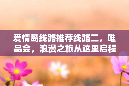爱情岛线路推荐线路二，唯品会，浪漫之旅从这里启程