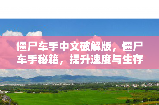 僵尸车手中文破解版，僵尸车手秘籍，提升速度与生存技巧