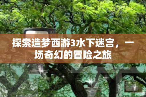 探索造梦西游3水下迷宫，一场奇幻的冒险之旅