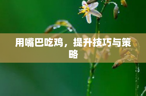 用嘴巴吃鸡，提升技巧与策略