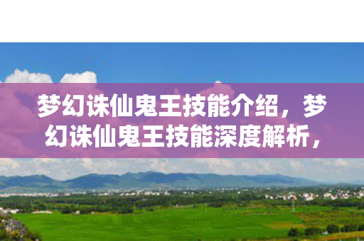 梦幻诛仙鬼王技能介绍，梦幻诛仙鬼王技能深度解析，掌握幽冥之力