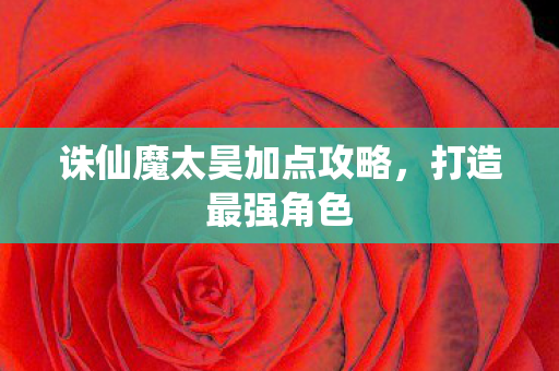 诛仙魔太昊加点攻略，打造最强角色