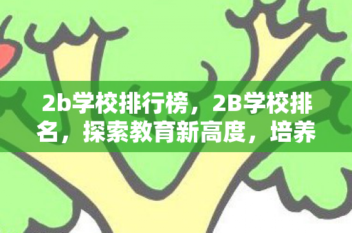 2b学校排行榜，2B学校排名，探索教育新高度，培养未来领袖