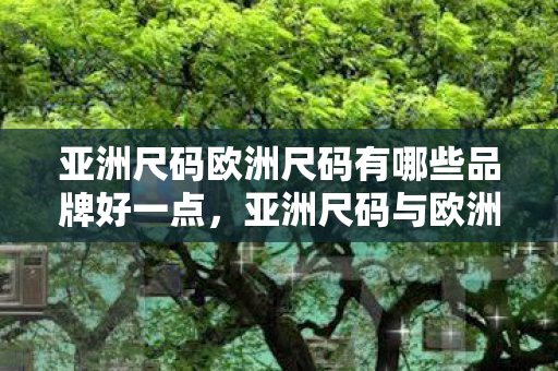 亚洲尺码欧洲尺码有哪些品牌好一点，亚洲尺码与欧洲尺码品牌对比，哪些品牌值得推荐？