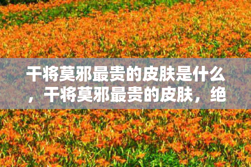 干将莫邪最贵的皮肤是什么，干将莫邪最贵的皮肤，绝世之魅，剑指巅峰