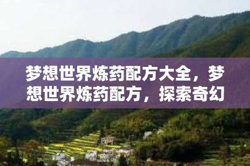 梦想世界炼药配方大全，梦想世界炼药配方，探索奇幻药剂的奥秘