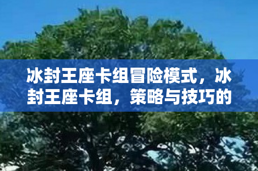 冰封王座卡组冒险模式，冰封王座卡组，策略与技巧的深度解析
