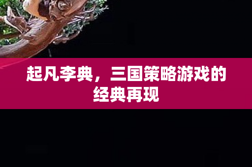 起凡李典，三国策略游戏的经典再现