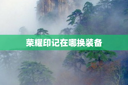 荣耀印记在哪换装备