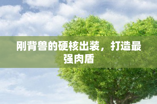 刚背兽的硬核出装，打造最强肉盾