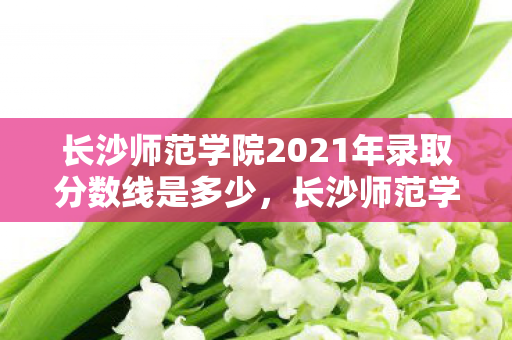 长沙师范学院2021年录取分数线是多少，长沙师范学院2021年录取分数线详解