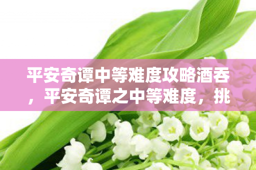 平安奇谭中等难度攻略酒吞，平安奇谭之中等难度，挑战与策略的深度解析