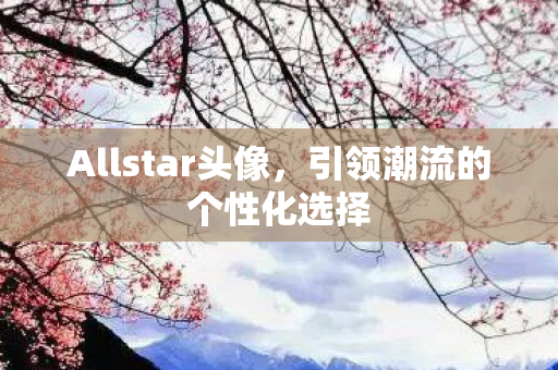 Allstar头像，引领潮流的个性化选择