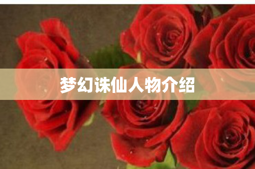 梦幻诛仙人物介绍