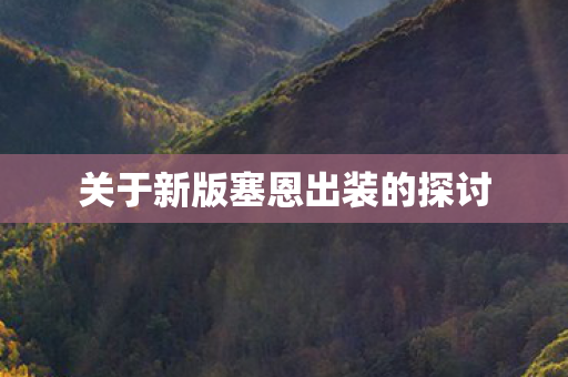 关于新版塞恩出装的探讨