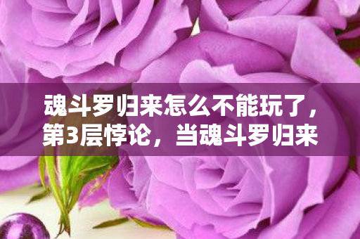 魂斗罗归来怎么不能玩了,第3层悖论,当魂斗罗归来服务器宕机,我的存在危机被按下了暂停键 魂斗罗归来怎么不能玩了,第3层悖论,当魂斗罗归来服务器宕机,我的存在危机被按下了暂停键