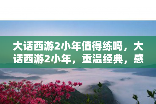大话西游2小年值得练吗，大话西游2小年，重温经典，感受情怀
