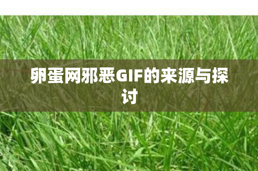 卵蛋网邪恶GIF的来源与探讨