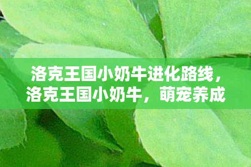 洛克王国小奶牛进化路线，洛克王国小奶牛，萌宠养成与奇幻冒险
