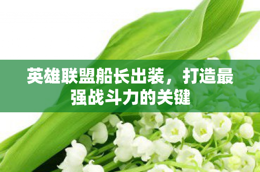 英雄联盟船长出装，打造最强战斗力的关键