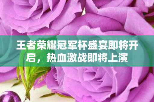 王者荣耀冠军杯盛宴即将开启，热血激战即将上演