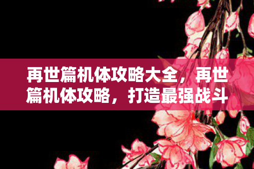再世篇机体攻略大全，再世篇机体攻略，打造最强战斗力的全面指南