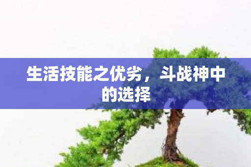 生活技能之优劣，斗战神中的选择