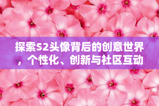 探索S2头像背后的创意世界，个性化、创新与社区互动