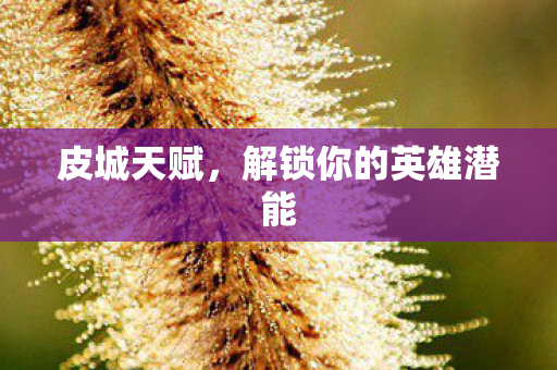 皮城天赋，解锁你的英雄潜能