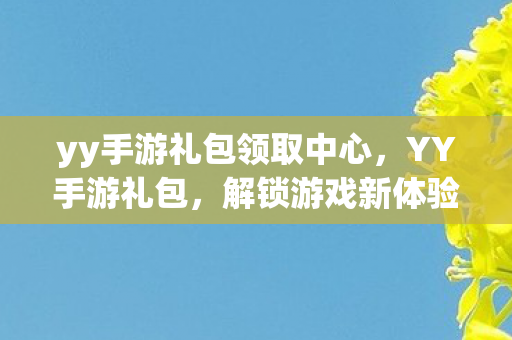 yy手游礼包领取中心，YY手游礼包，解锁游戏新体验，尽享福利不停歇