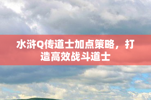 水浒Q传道士加点策略，打造高效战斗道士