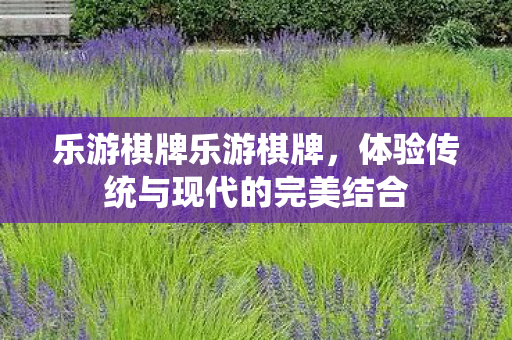 乐游棋牌乐游棋牌，体验传统与现代的完美结合