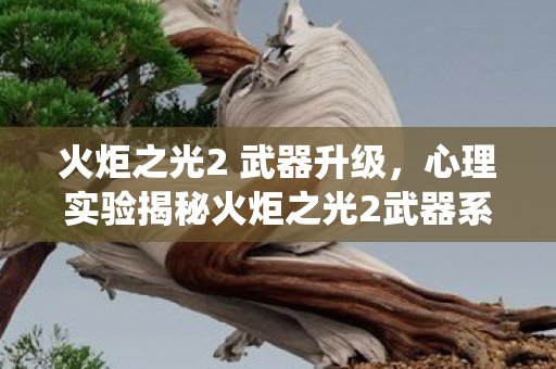 火炬之光2 武器升级,心理实验揭秘火炬之光2武器系统如何让你沉迷?细思极恐的多巴胺陷阱 火炬之光2 武器升级,心理实验揭秘火炬之光2武器系统如何让你沉迷?细思极恐的多巴胺陷阱