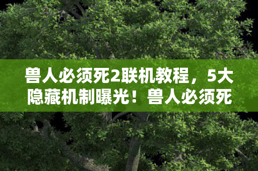 兽人必须死2联机教程,5大隐藏机制曝光!兽人必须死2联机竟藏着这些致命惊喜? 兽人必须死2联机教程,5大隐藏机制曝光!兽人必须死2联机竟藏着这些致命惊喜?