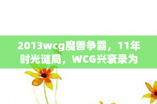 2013wcg魔兽争霸,11年时光谜局,WCG兴衰录为何让全球玩家泪目? 2013wcg魔兽争霸,11年时光谜局,WCG兴衰录为何让全球玩家泪目?