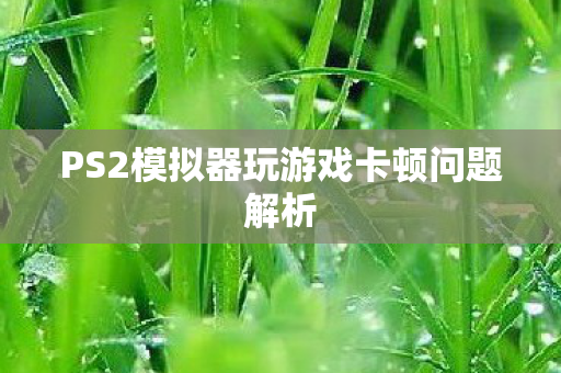 PS2模拟器玩游戏卡顿问题解析