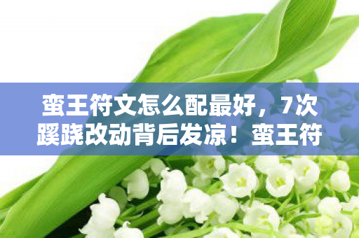 蛮王符文怎么配最好,7次蹊跷改动背后发凉!蛮王符文竟藏着比外挂更狠的真相 蛮王符文怎么配最好,7次蹊跷改动背后发凉!蛮王符文竟藏着比外挂更狠的真相