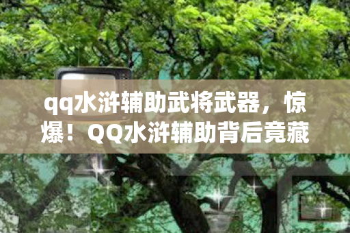 qq水浒辅助武将武器,惊爆!QQ水浒辅助背后竟藏着3大未解之谜,玩家集体破防! qq水浒辅助武将武器,惊爆!QQ水浒辅助背后竟藏着3大未解之谜,玩家集体破防!