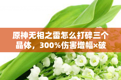 原神无相之雷怎么打碎三个晶体,300%伤害增幅×破圈狂潮!原神无相之雷竟在时尚圈杀疯了? 原神无相之雷怎么打碎三个晶体,300%伤害增幅×破圈狂潮!原神无相之雷竟在时尚圈杀疯了?