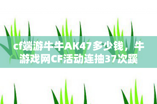 cf端游牛牛AK47多少钱,牛游戏网CF活动连抽37次蹊跷爆冷,真相揭晓后背发凉! cf端游牛牛AK47多少钱,牛游戏网CF活动连抽37次蹊跷爆冷,真相揭晓后背发凉!