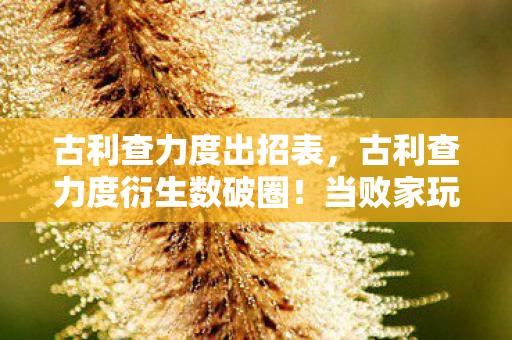 古利查力度出招表,古利查力度衍生数破圈!当败家玩家把游戏周边堆成遗物展 古利查力度出招表,古利查力度衍生数破圈!当败家玩家把游戏周边堆成遗物展