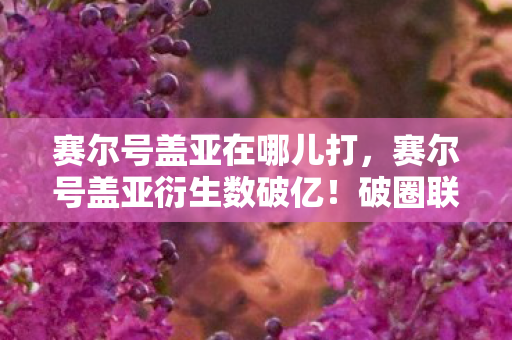 赛尔号盖亚在哪儿打,赛尔号盖亚衍生数破亿!破圈联动音乐综艺时尚圈,意想不到! 赛尔号盖亚在哪儿打,赛尔号盖亚衍生数破亿!破圈联动音乐综艺时尚圈,意想不到!