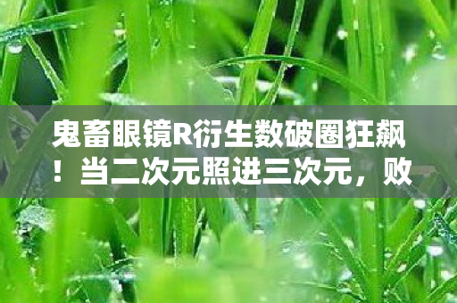 鬼畜眼镜R衍生数破圈狂飙!当二次元照进三次元,败家玩家竟用联名周边当遗像?! 鬼畜眼镜R衍生数破圈狂飙!当二次元照进三次元,败家玩家竟用联名周边当遗像?!