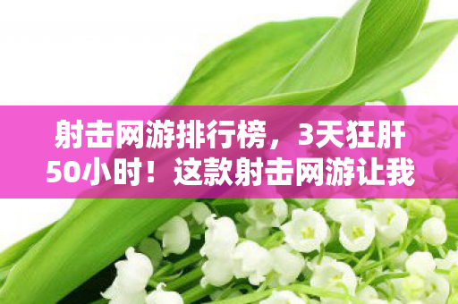 射击网游排行榜,3天狂肝50小时!这款射击网游让我体验到肾上腺素飙升的极致快感 射击网游排行榜,3天狂肝50小时!这款射击网游让我体验到肾上腺素飙升的极致快感